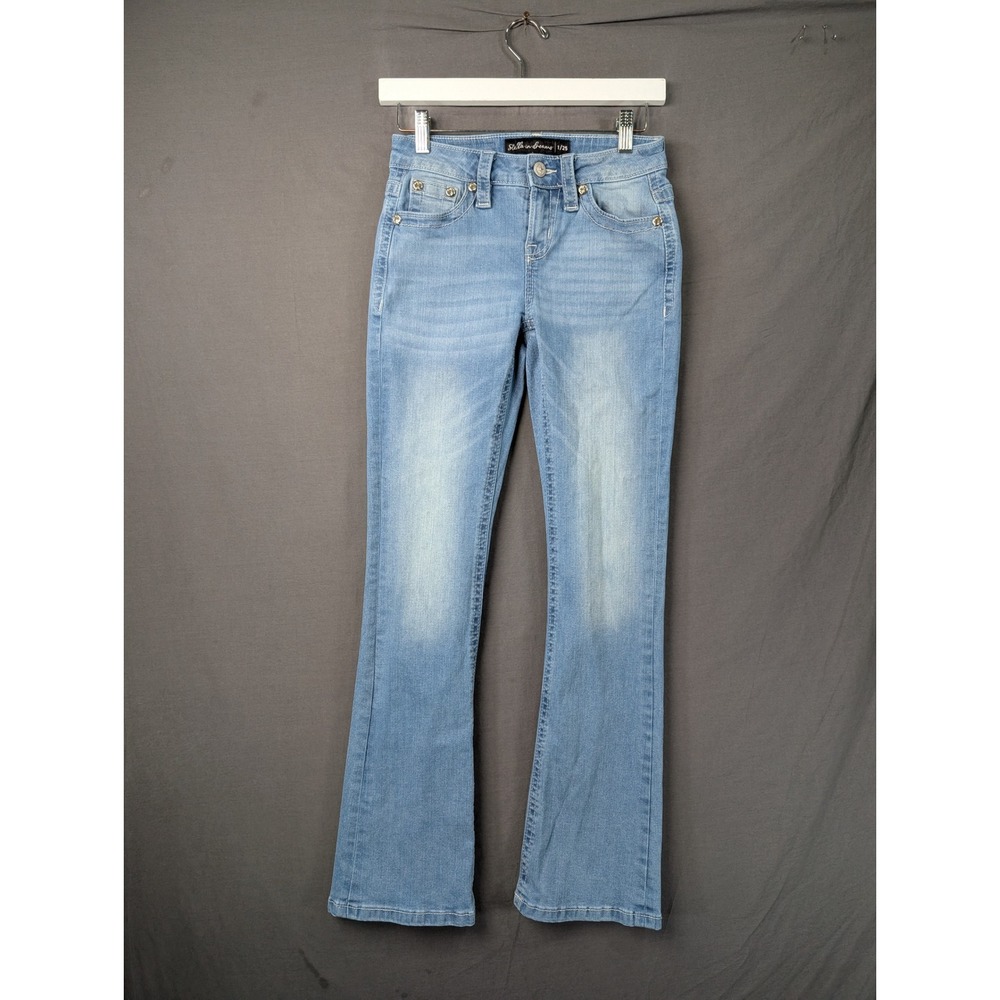 Stella in Dreams Mid-Rise Bootcut Jeans SR155 Light Wash Blue Size 1/25